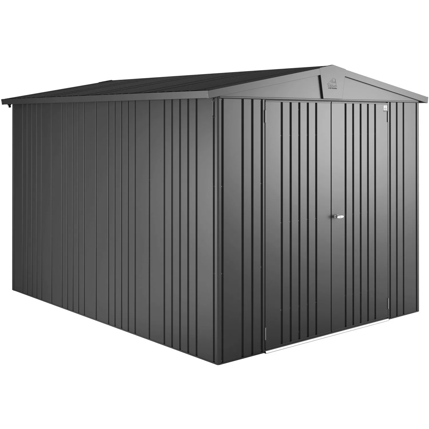 Biohort Metall-Gerätehaus Europa Dunkelgrau-Metallic 6,8 m² günstig online kaufen