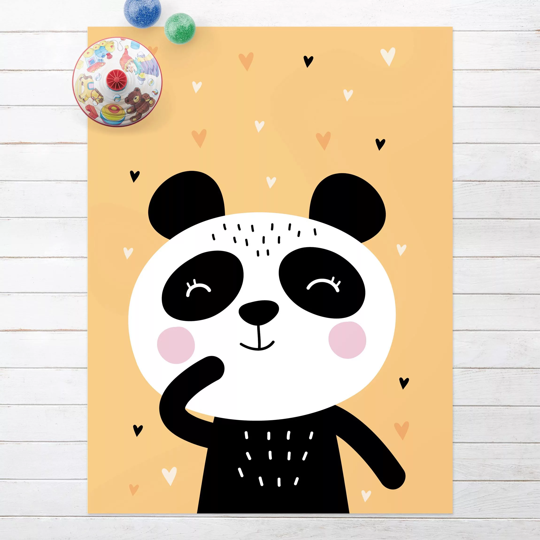 Vinyl-Teppich Der glückliche Panda günstig online kaufen