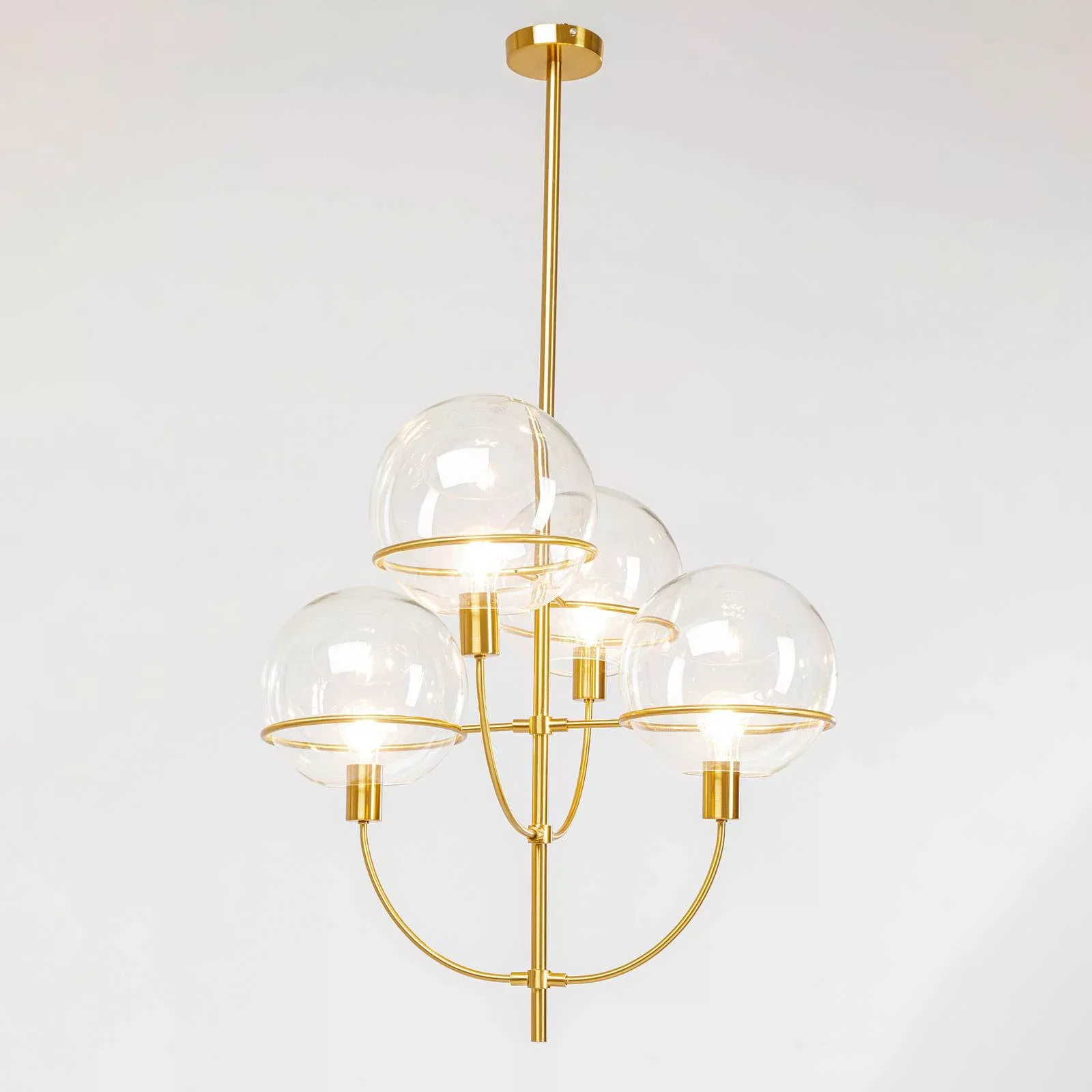 KARE Lantern Hängeleuchte Ø 68cm 4-flammig gold günstig online kaufen