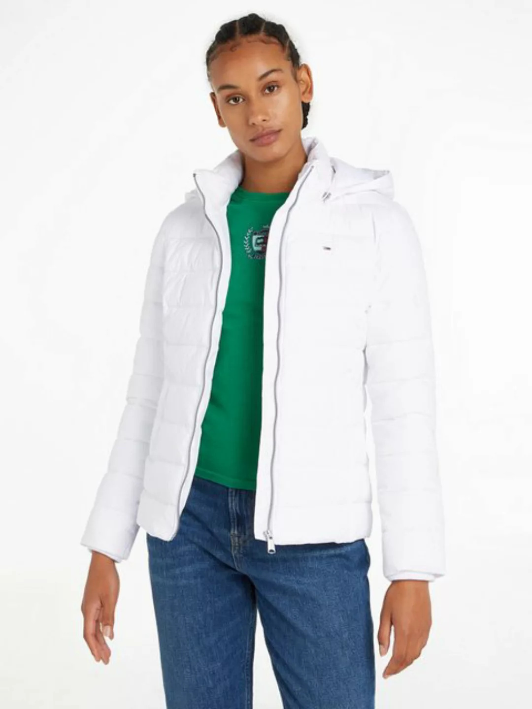 Tommy Jeans Steppjacke "TJW BASIC HOODED JACKET", mit Kapuze, mit Kapuze günstig online kaufen