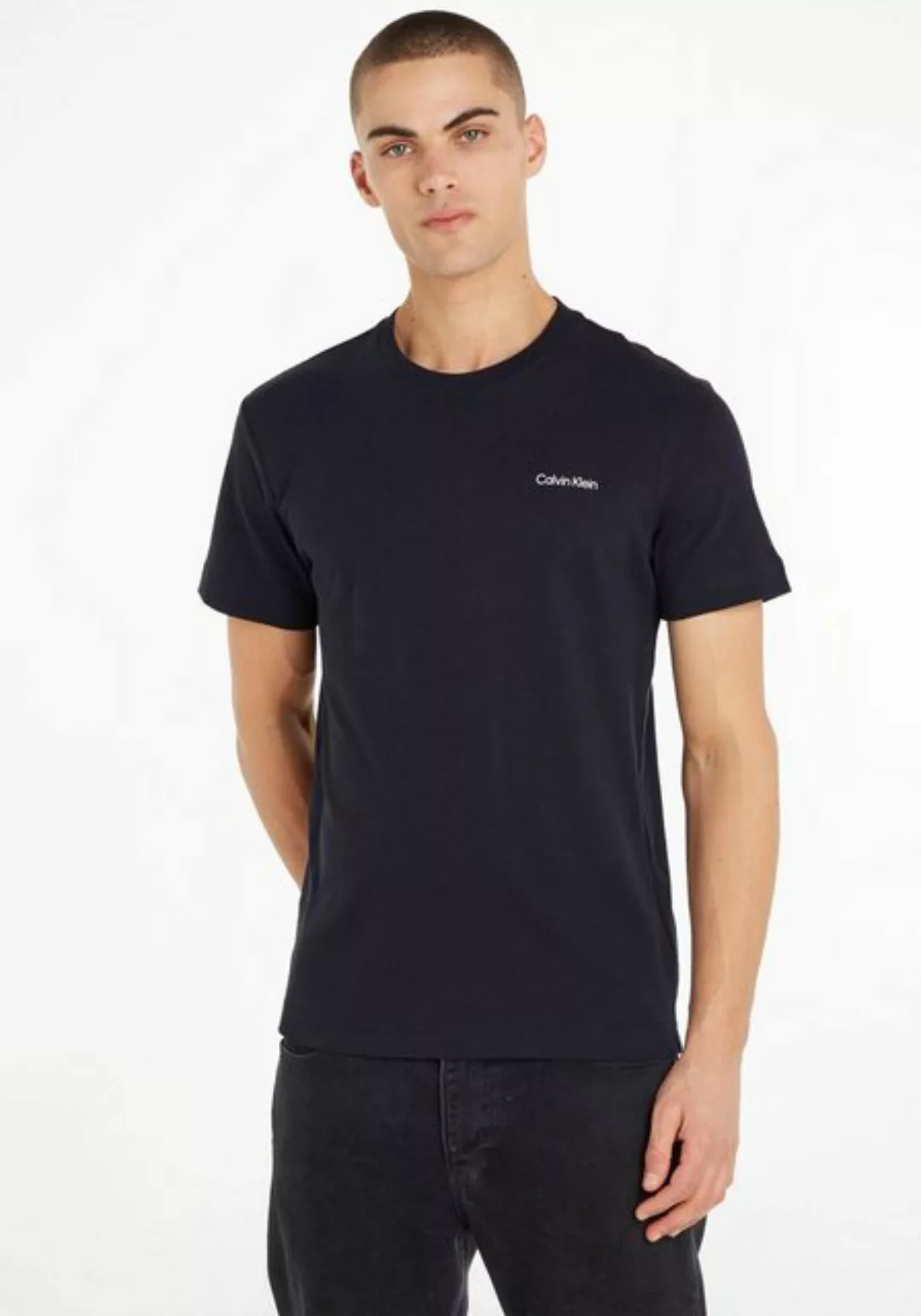 Calvin Klein T-Shirt MICRO LOGO INTERLOCK T-SHIRT mit Calvin Klein Logo auf günstig online kaufen