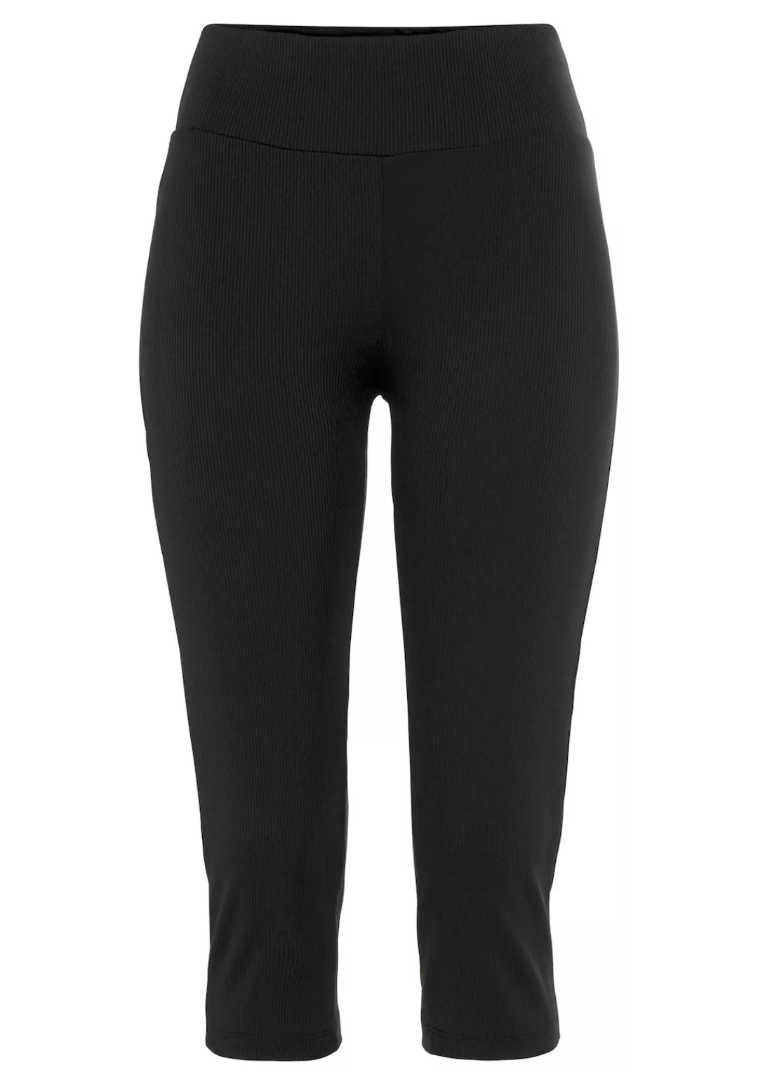 LASCANA ACTIVE Caprileggings mit Rippstruktur günstig online kaufen