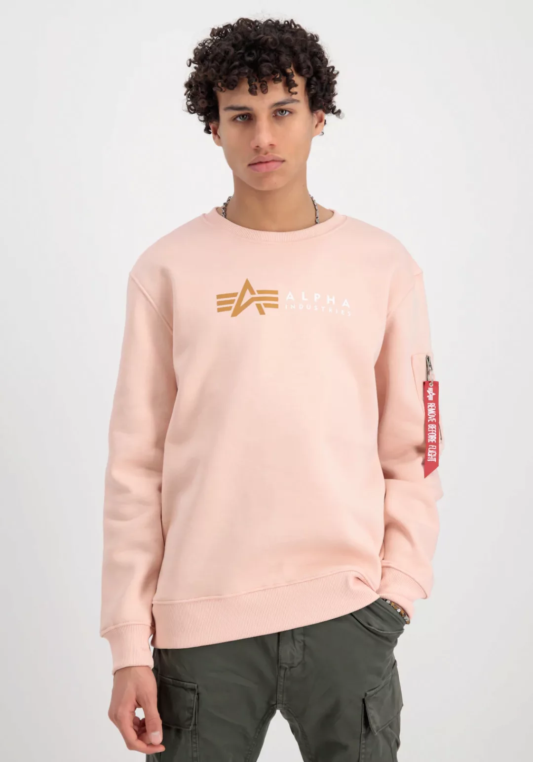 Alpha Industries Sweater "Alpha Industries Men - Sweatshirts Alpha Label Sw günstig online kaufen