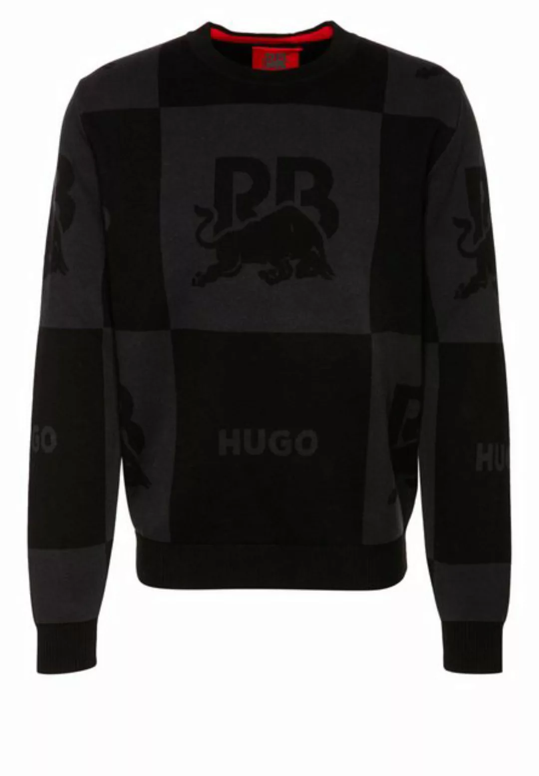 HUGO Strickpullover Sormel_RB mit Jacquard-Struktur (1-tlg) günstig online kaufen