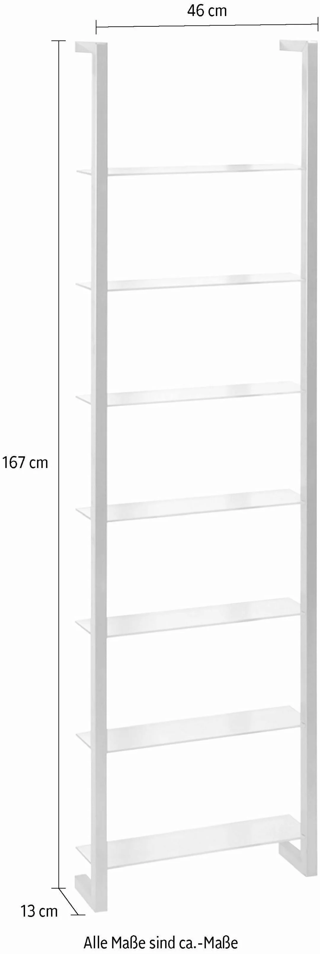 Spinder Design Wandregal CUBIC, Metall, Tiefe günstig online kaufen