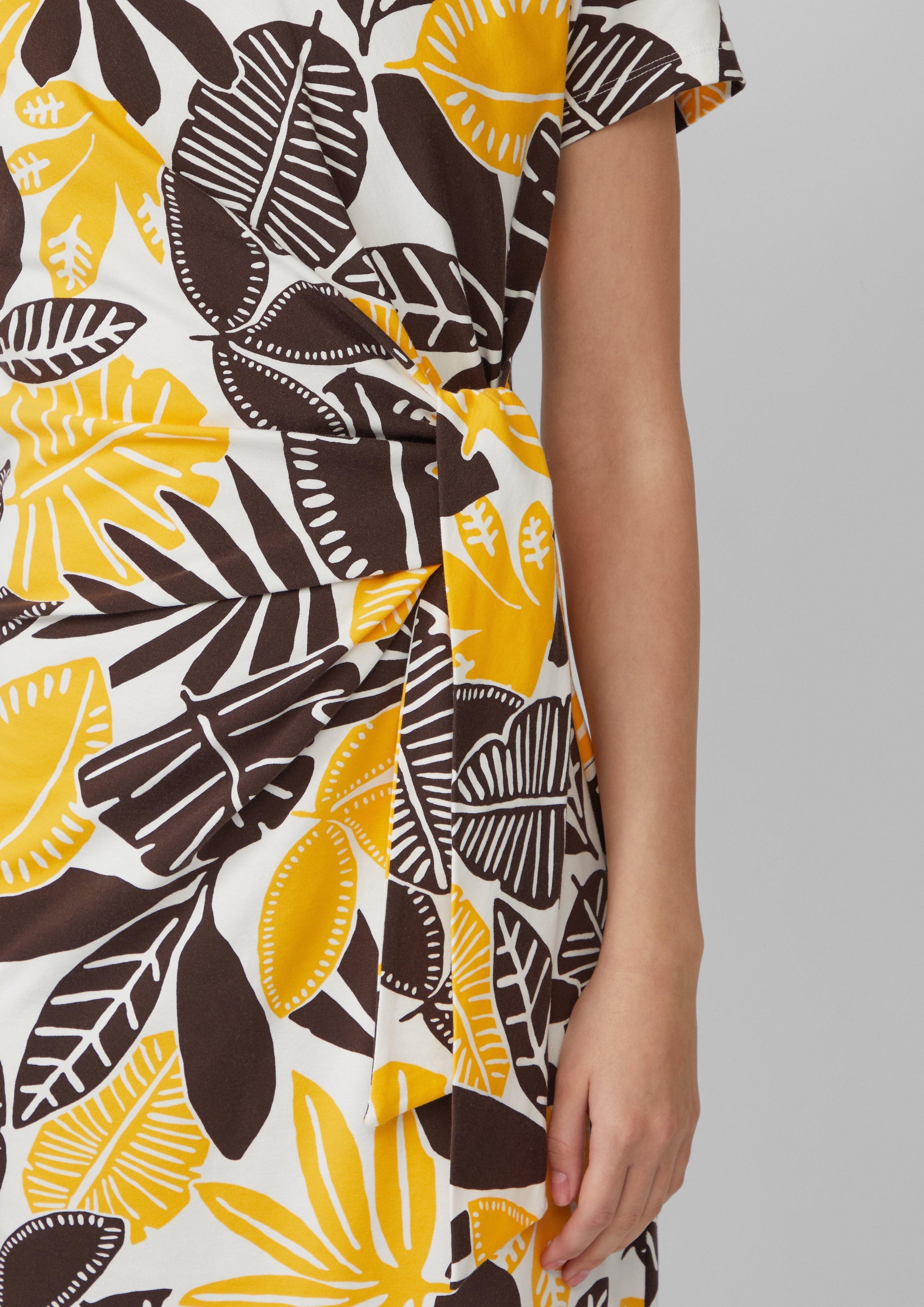 s.Oliver Maxikleid Jersey-Kleid mit Knotendetail Knoten günstig online kaufen