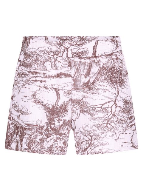 SASSYCLASSY Shorts Musselin Sommer Hose Damen Kurz mit Motiv 100 % Baumwoll günstig online kaufen