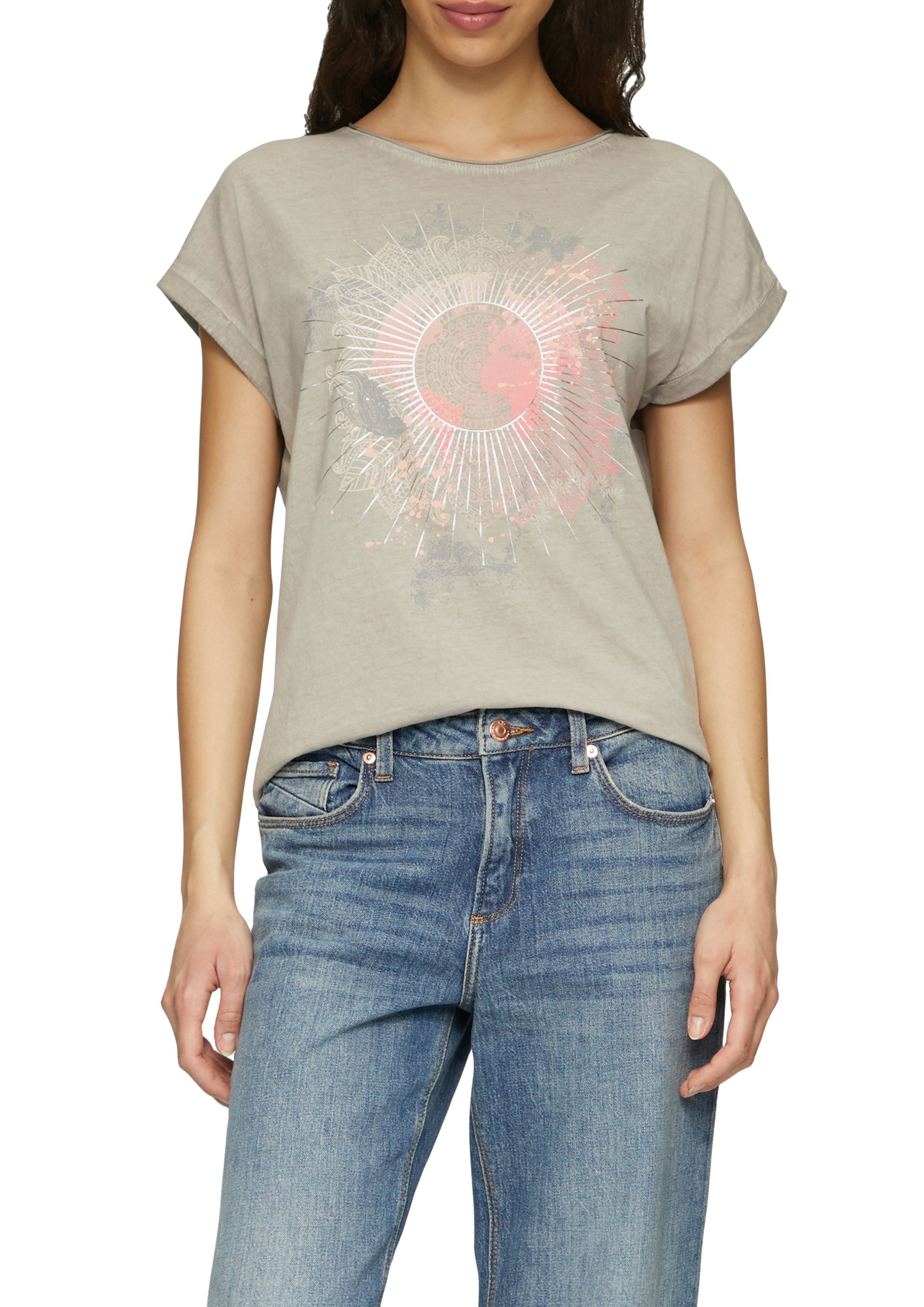 QS T-Shirt mit Frontprint günstig online kaufen