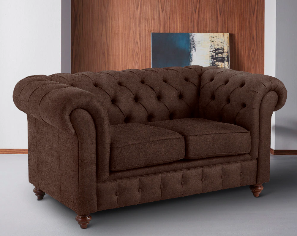 Home affaire Chesterfield-Sofa "Chesterfield 2-Sitzer B/T/H: 150/89/74 cm", günstig online kaufen