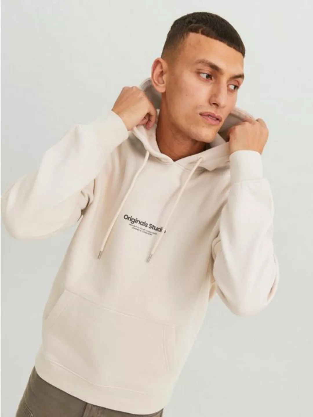 Jack & Jones Hoodie Kapuzenpullover Relaxed Fit mit Print JORVESTERBRO 6065 günstig online kaufen