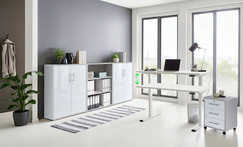 BMG Möbel Büromöbel-Set "Tabor", (Set, 5 tlg.), mit elektrisch höhenverstel günstig online kaufen