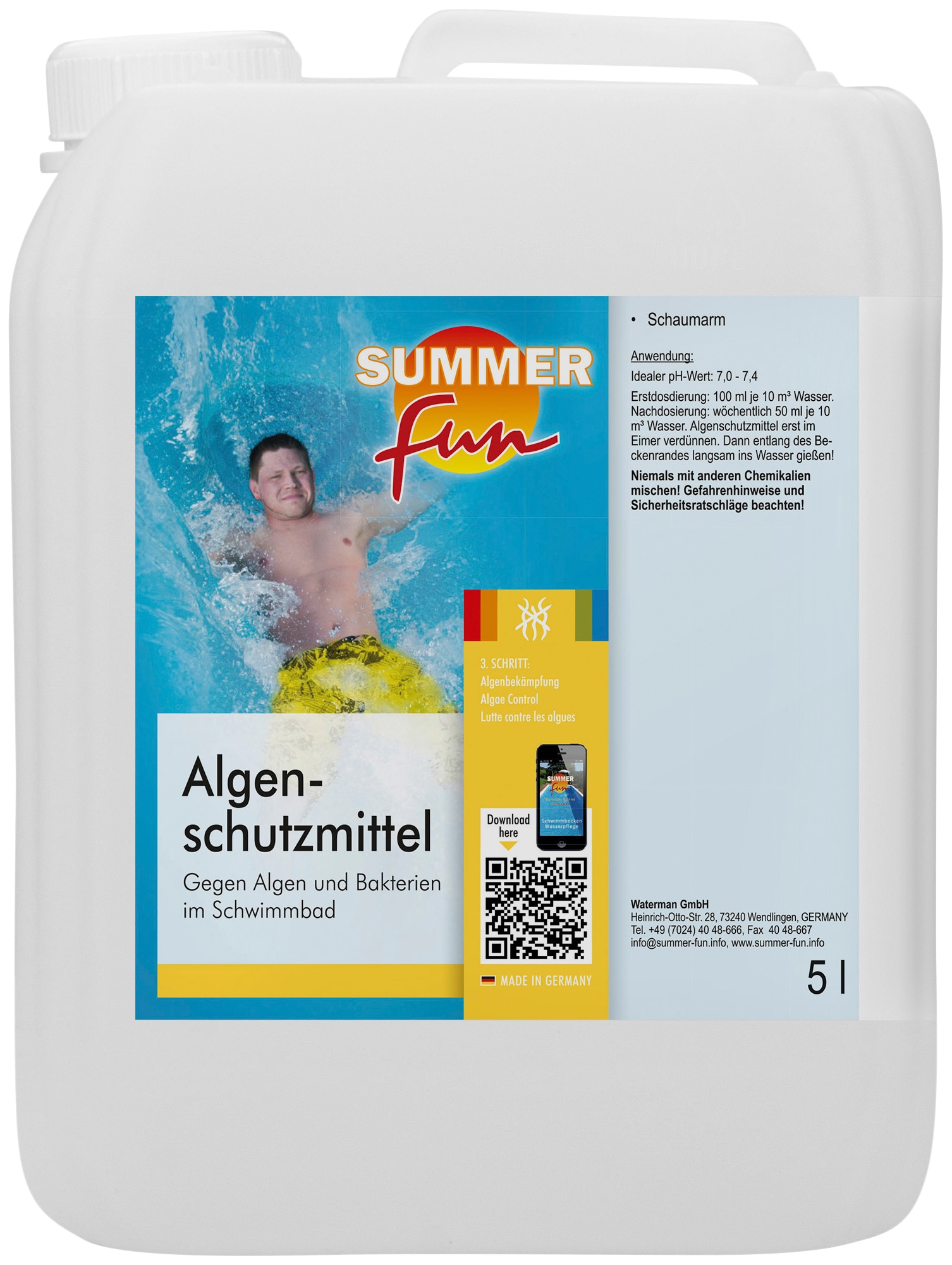 SUMMER FUN Poolpflege "Algenschutzmittel schaumfrei" günstig online kaufen