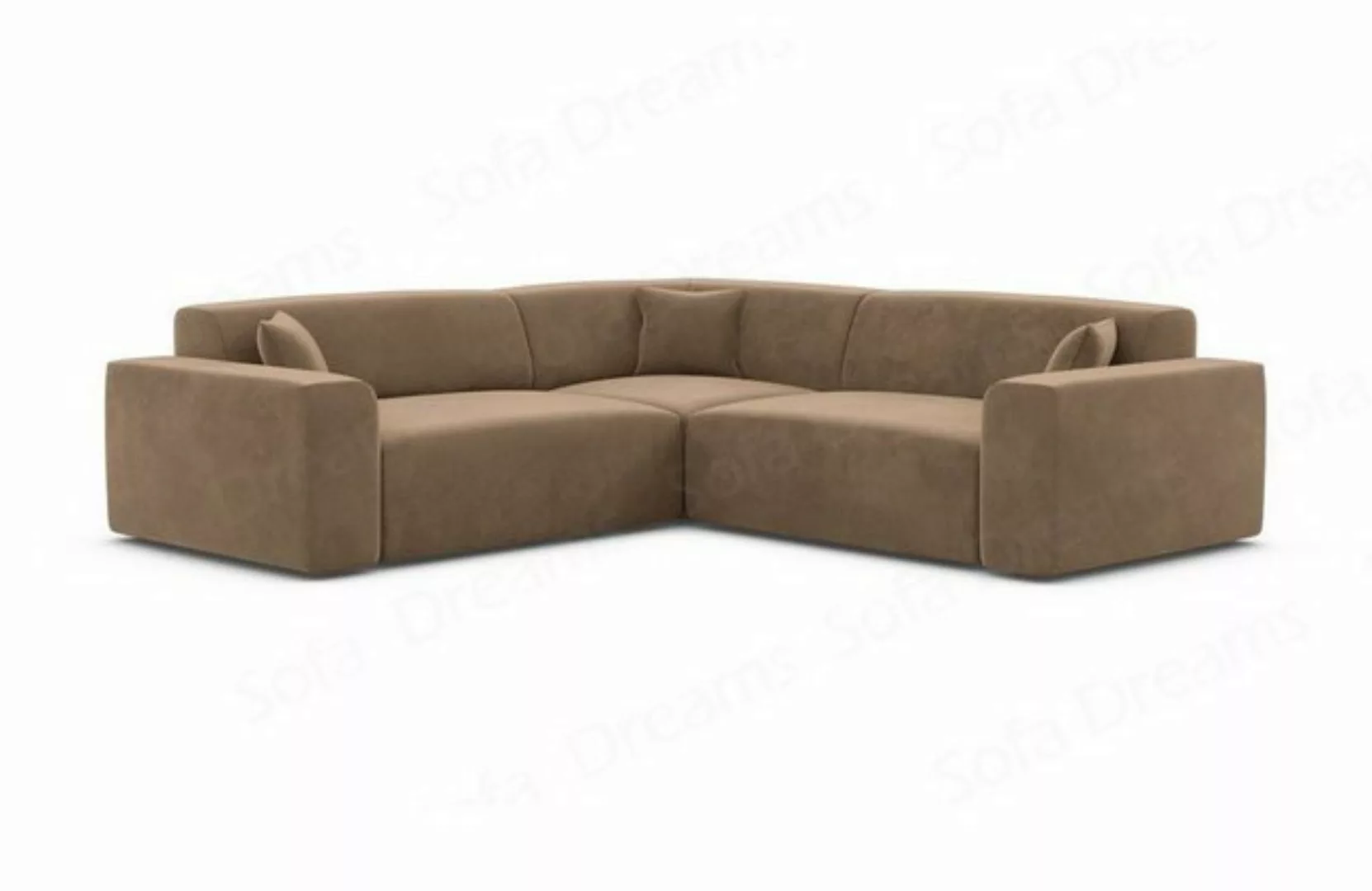 Sofa Dreams Ecksofa Polster Stoff Samtstoff Designer Sofa Mallorca L Form S günstig online kaufen