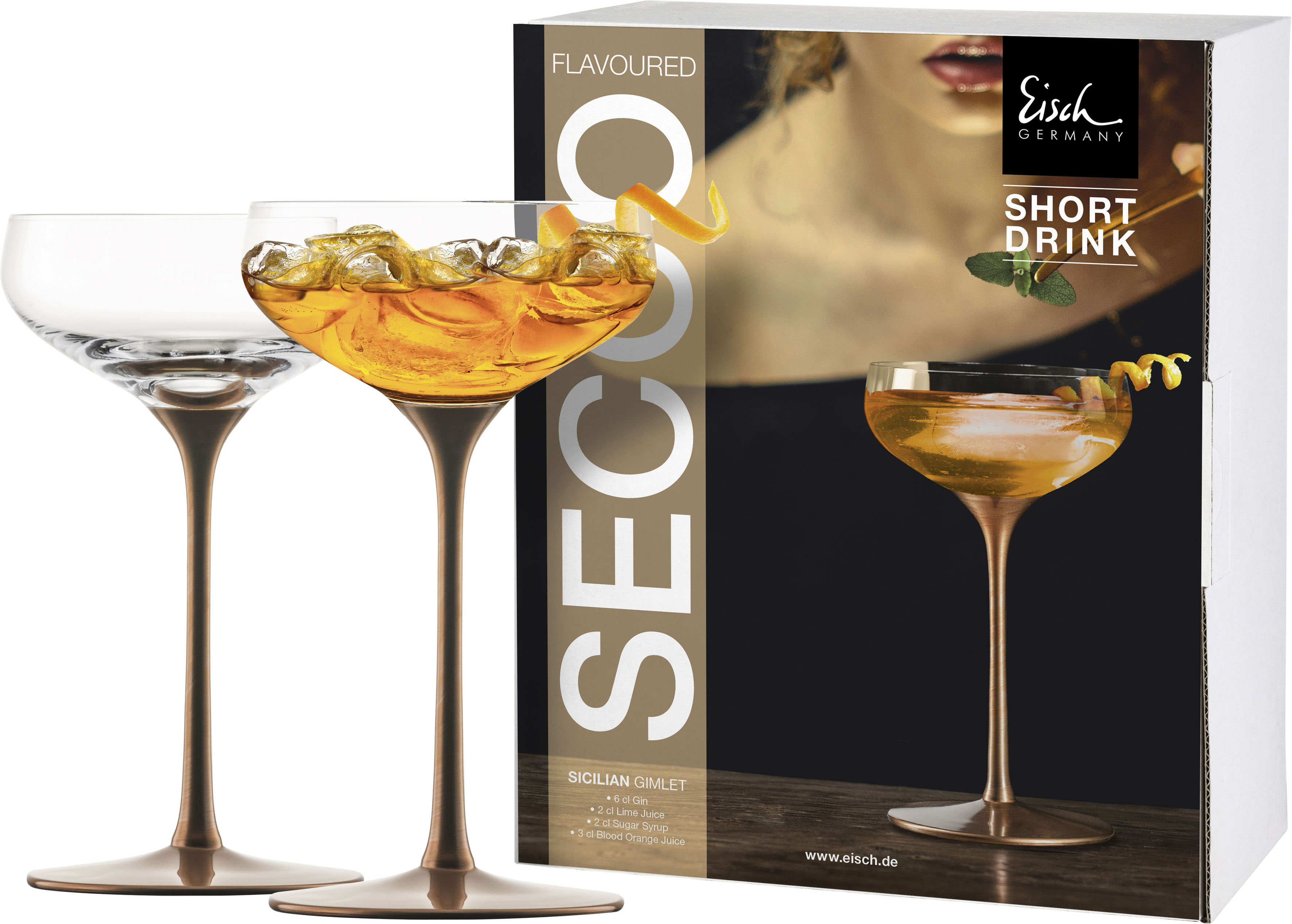 Eisch Cocktailglas »SECCO FLAVOURED«, (Set, 2 tlg., 2 Gläser im Geschenkkar günstig online kaufen