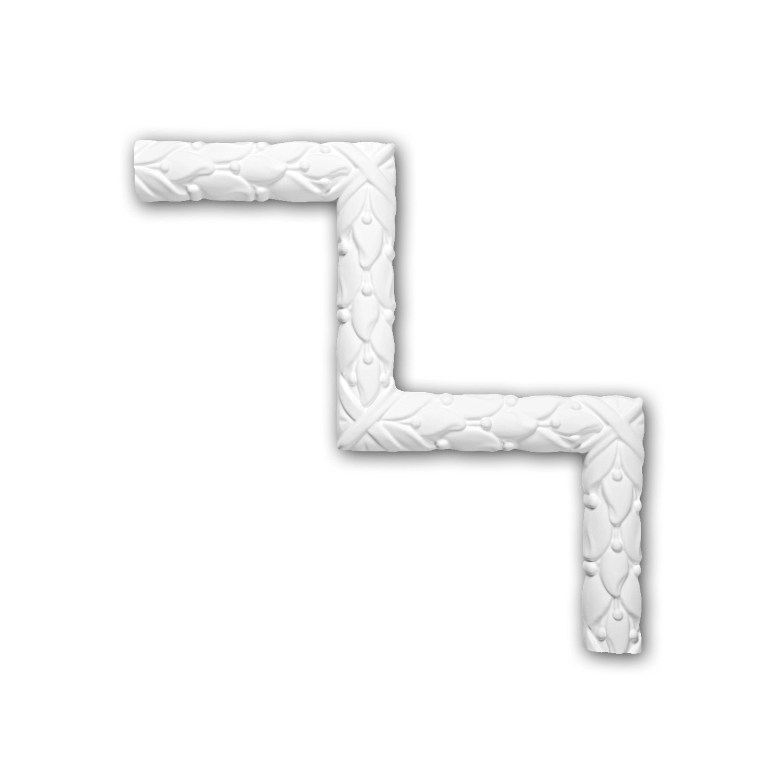 PROFHOME 152303 Eckelement für Wandleiste Zierelement dekoratives Element 2 günstig online kaufen
