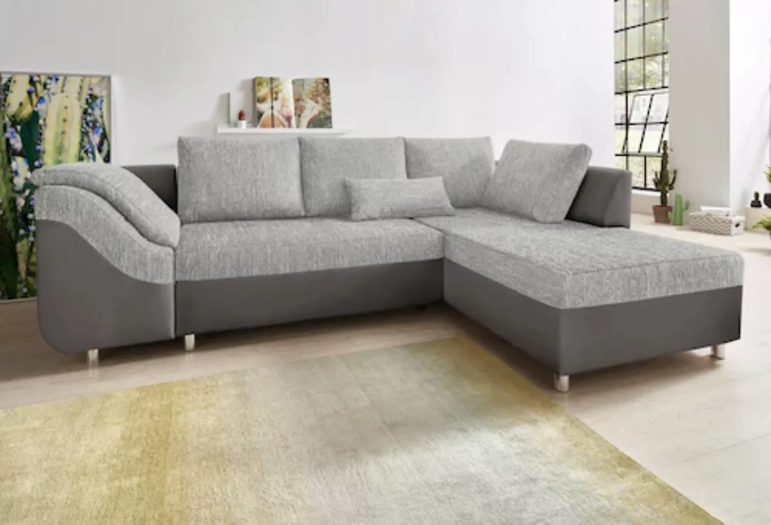 COLLECTION AB Ecksofa »Sally L-Form«, mit und ohne Bettfunktion, inklusive günstig online kaufen