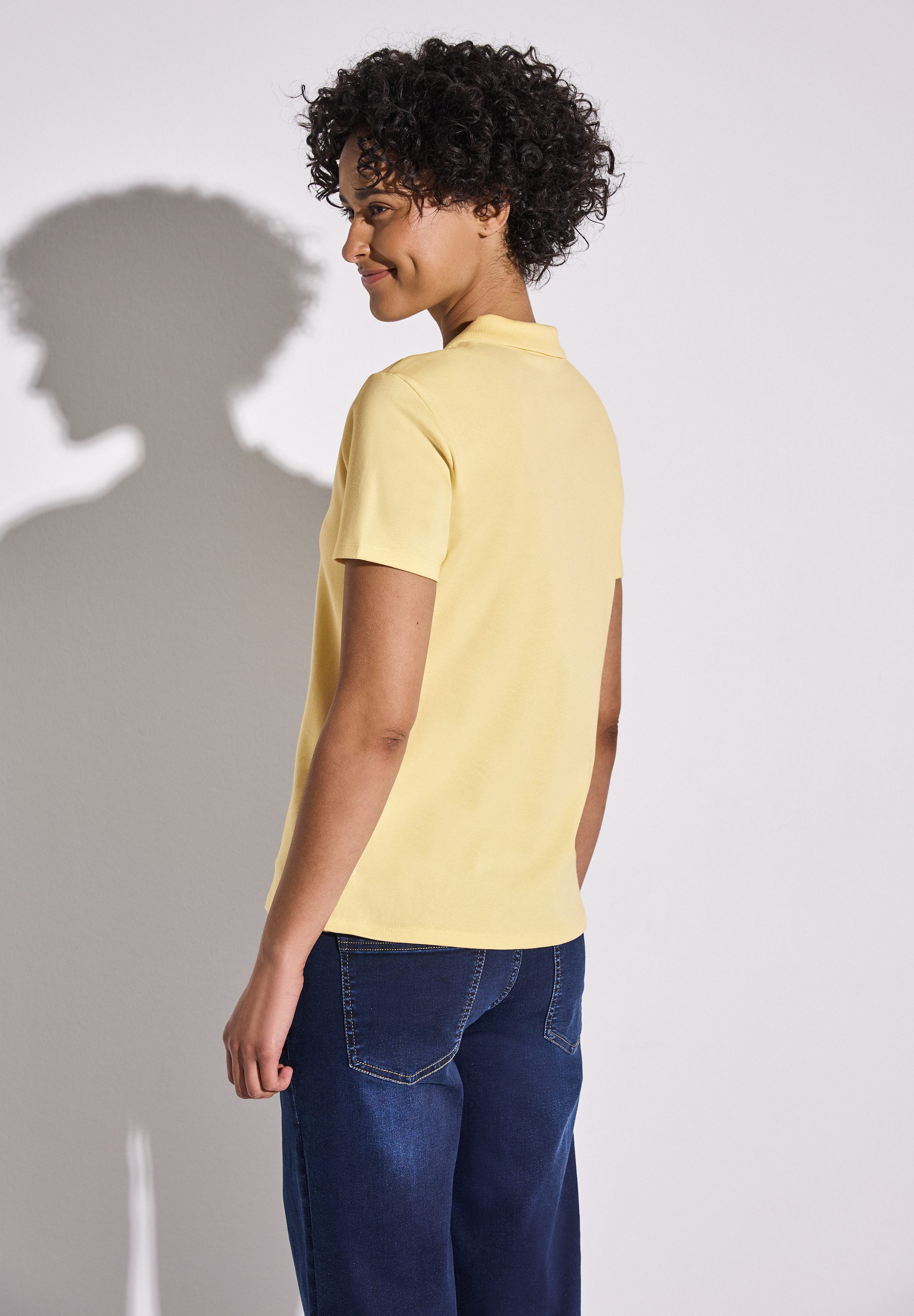 STREET ONE Poloshirt, aus Baumwolle mit Stretchante günstig online kaufen