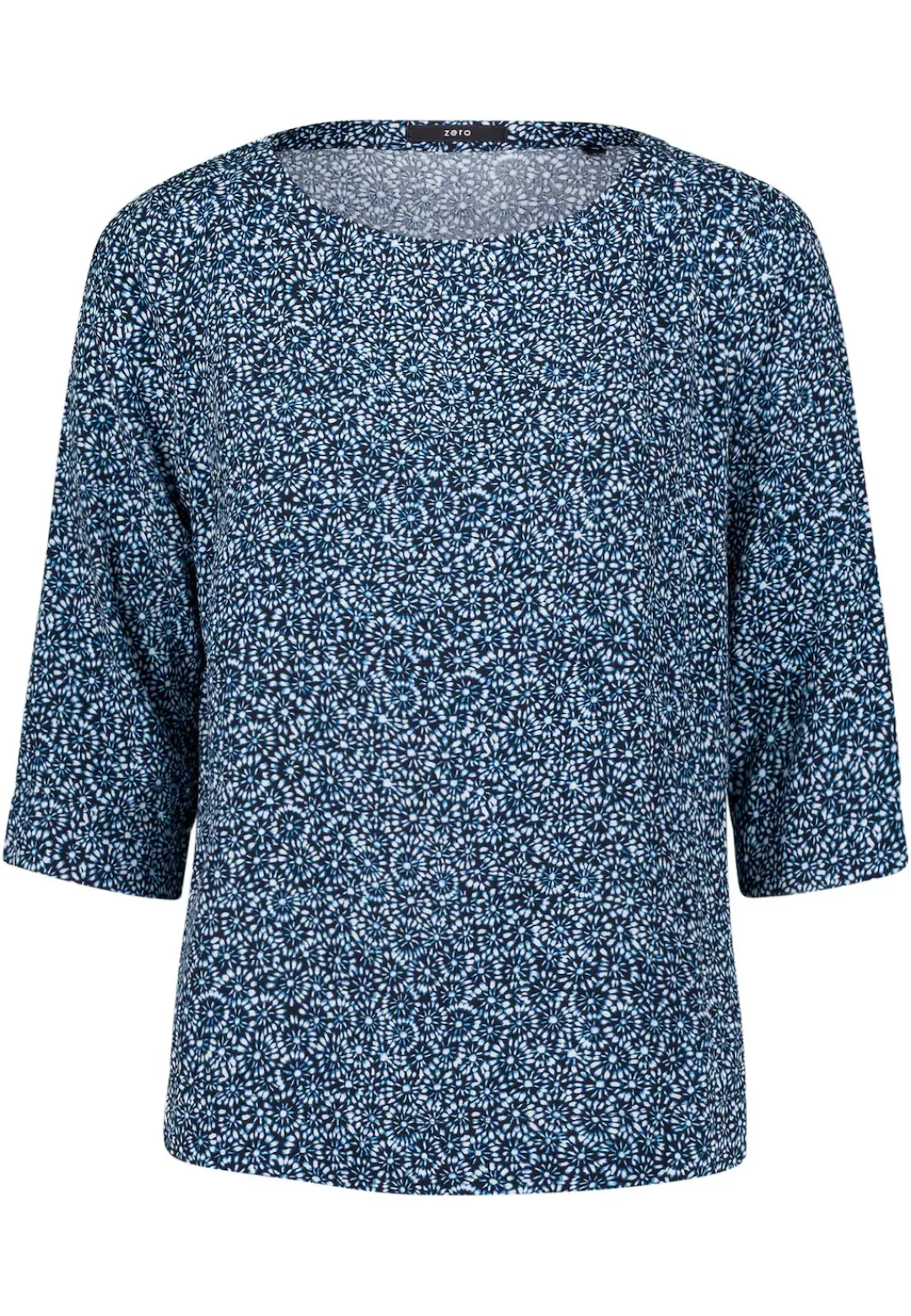 Zero Klassische Bluse "zero Bluse Tunika mit Print" günstig online kaufen