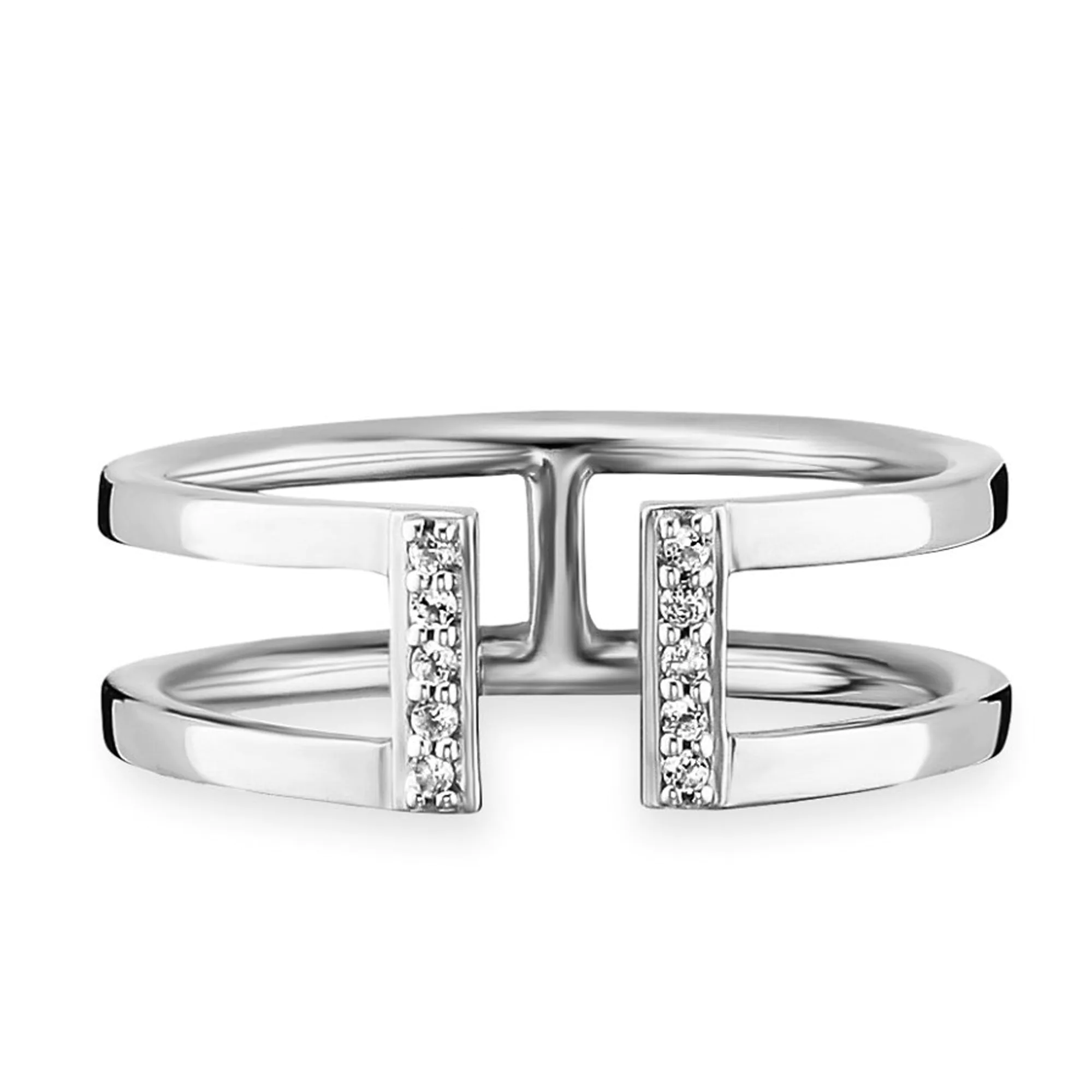 CAÏ Fingerring "925/- Sterling Silber rhodiniert Topas" günstig online kaufen