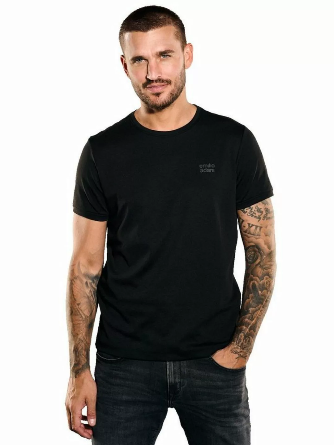 emilio adani T-Shirt Basic-Shirt regular günstig online kaufen