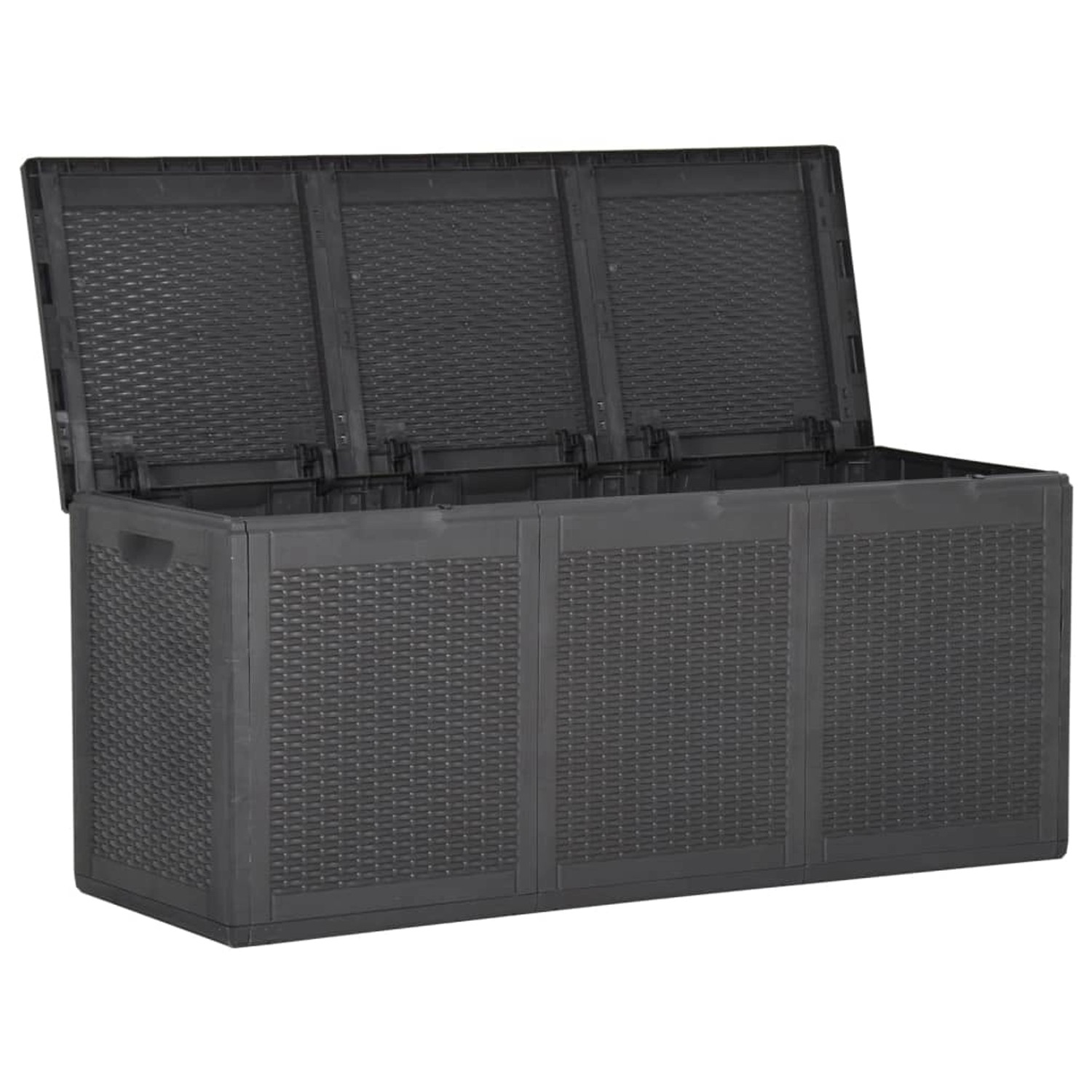 Garten-aufbewahrungsbox 270 L Schwarz Pp Rattan günstig online kaufen