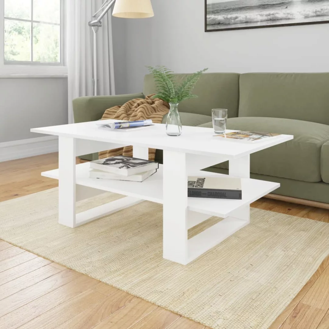 Couchtisch Weiß 110x55x42 Cm Spanplatte günstig online kaufen