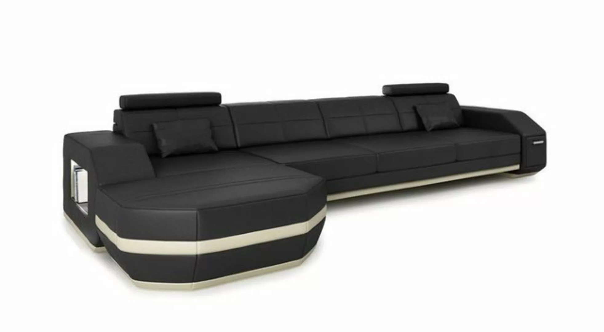 JVmoebel Ecksofa, Moderne Flackschiff Wohnzimmer Sofa Couch Polster Wohnlan günstig online kaufen