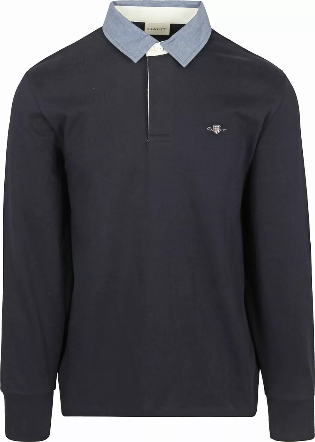 Gant Heavy Rugger Shield Poloshirt Navy - Größe XXL günstig online kaufen