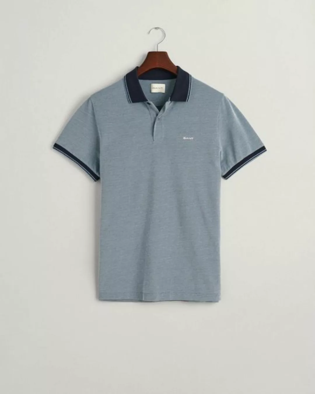 Gant Shield Oxford Piqué Poloshirt Navy - Größe XXL günstig online kaufen