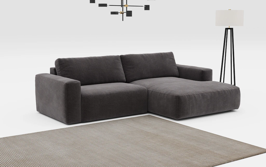 COTTA Ecksofa "Lasso L-Form", mit breiter Recamiere im trendigen Cord oder günstig online kaufen