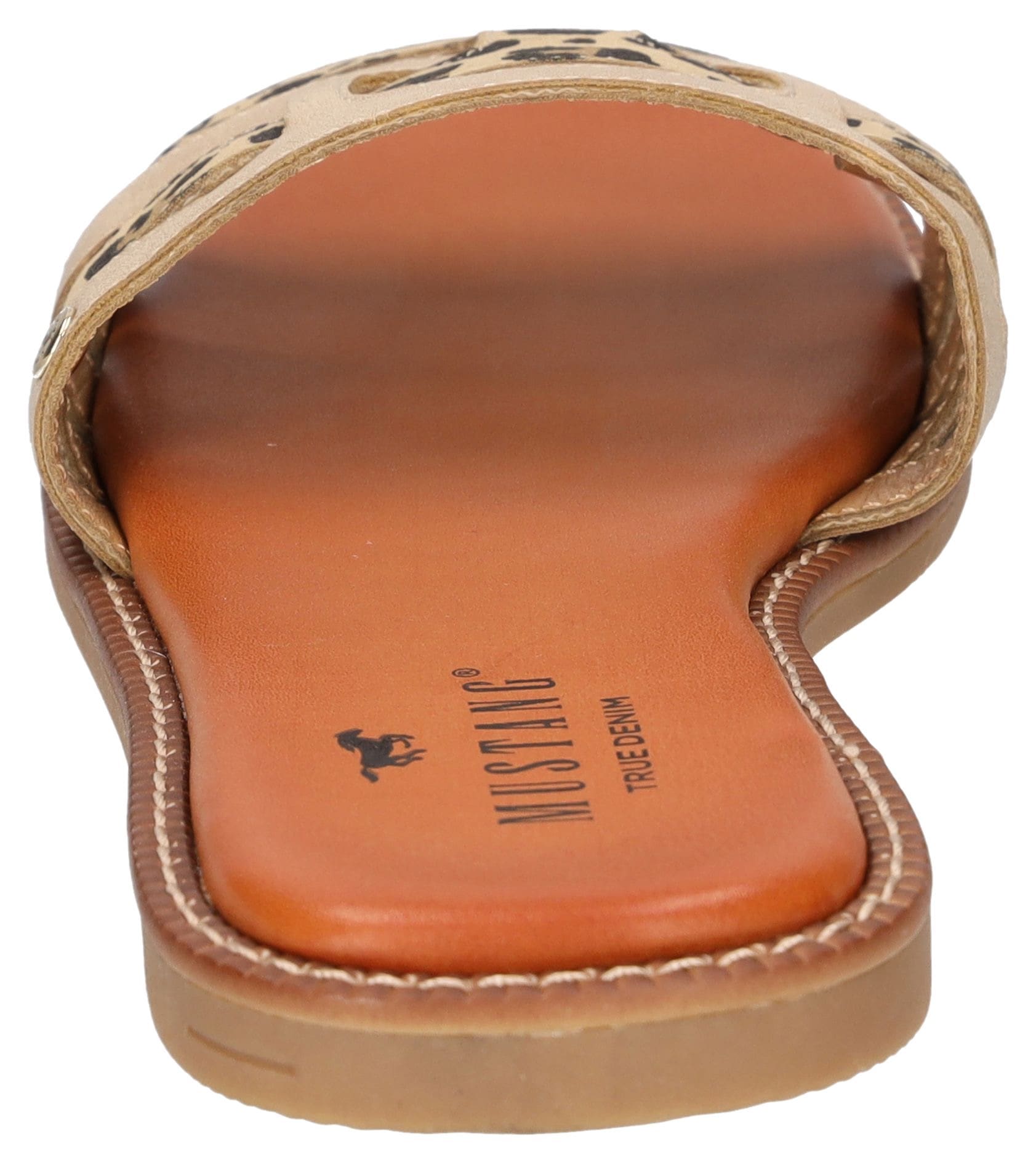 Mustang Shoes Pantolette, Flats, Sommerschuh, Urlaubschuh, Slides mit Leo-E günstig online kaufen