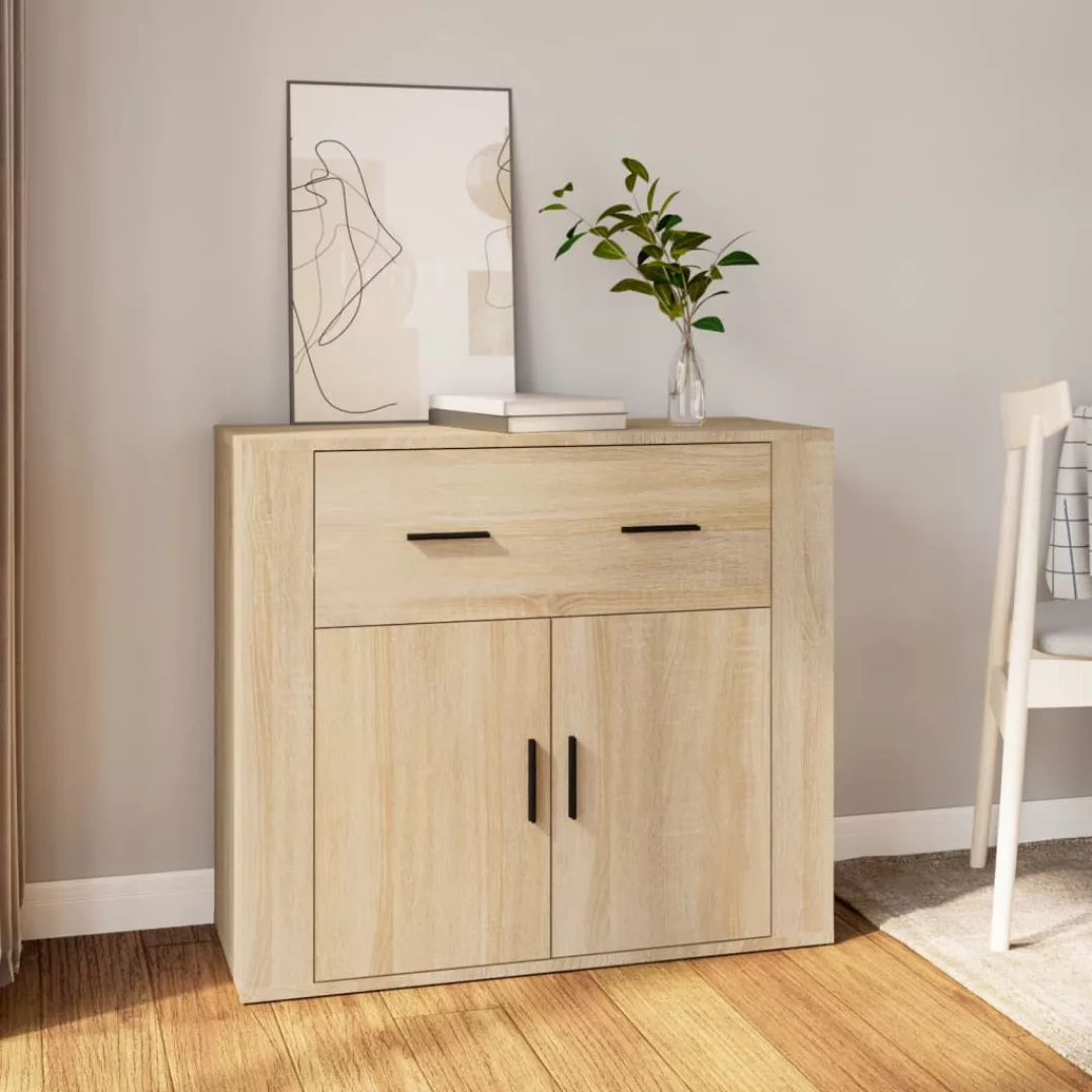 Vidaxl Sideboard Sonoma-eiche 80x33x70 Cm Holzwerkstoff günstig online kaufen