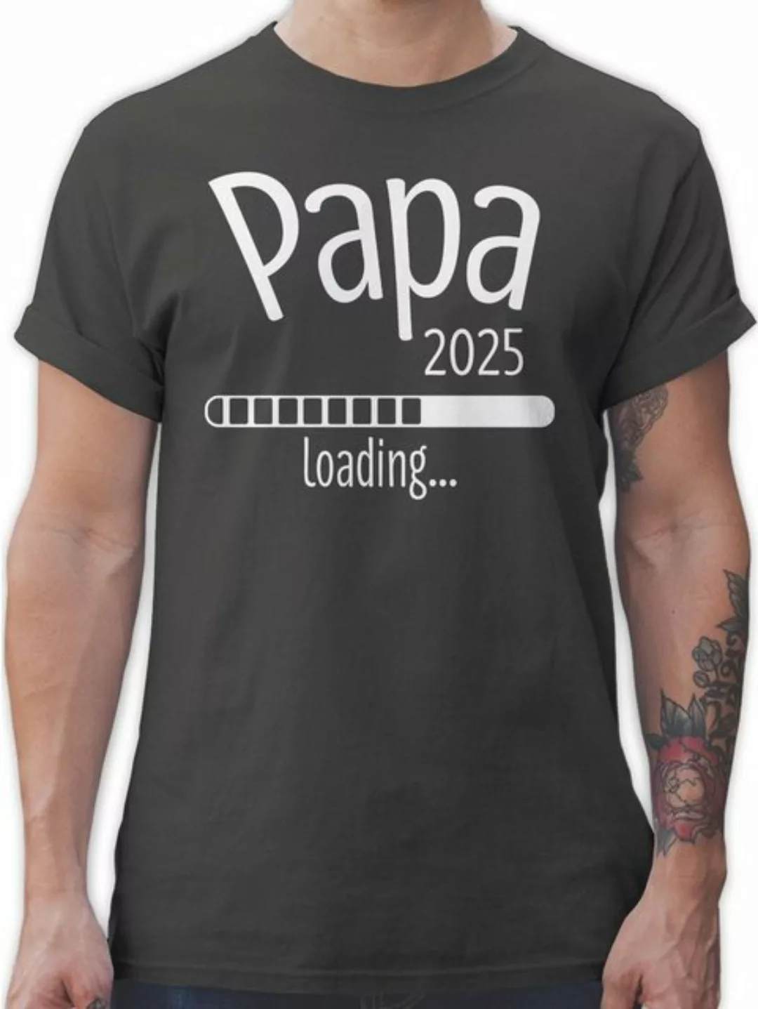 Shirtracer T-Shirt Papa 2025 loading Vatertag Geschenk für Papa günstig online kaufen