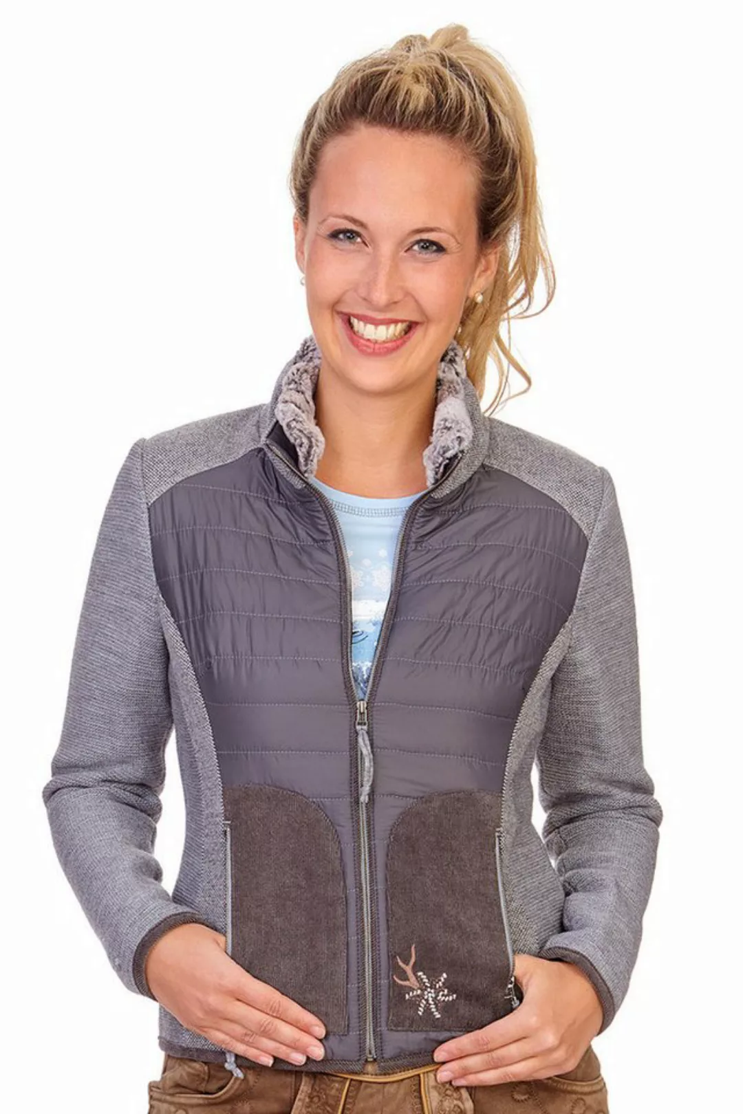 Spieth & Wensky Outdoorjacke Trachtenjacke Damen - PORTUGAL - grau günstig online kaufen