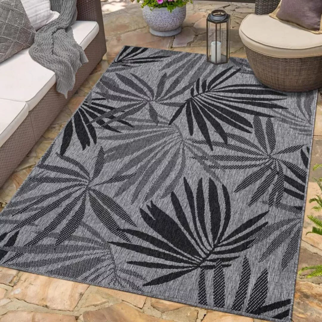 Carpet City Outdoorteppich »DUO RUG 5771«, rechteckig, 5 mm Höhe, Wendetepp günstig online kaufen