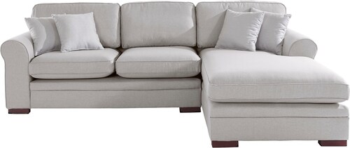 Home affaire Ecksofa "Broughton L-Form", weicher Sitzkomfort, incl. 4 Zierk günstig online kaufen