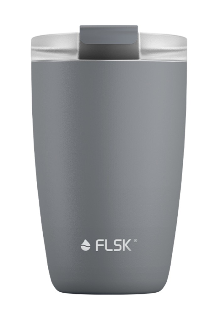 FLSK CUP Kaffeebecher Stone Grau Coffee to go-Becher 350 ml günstig online kaufen