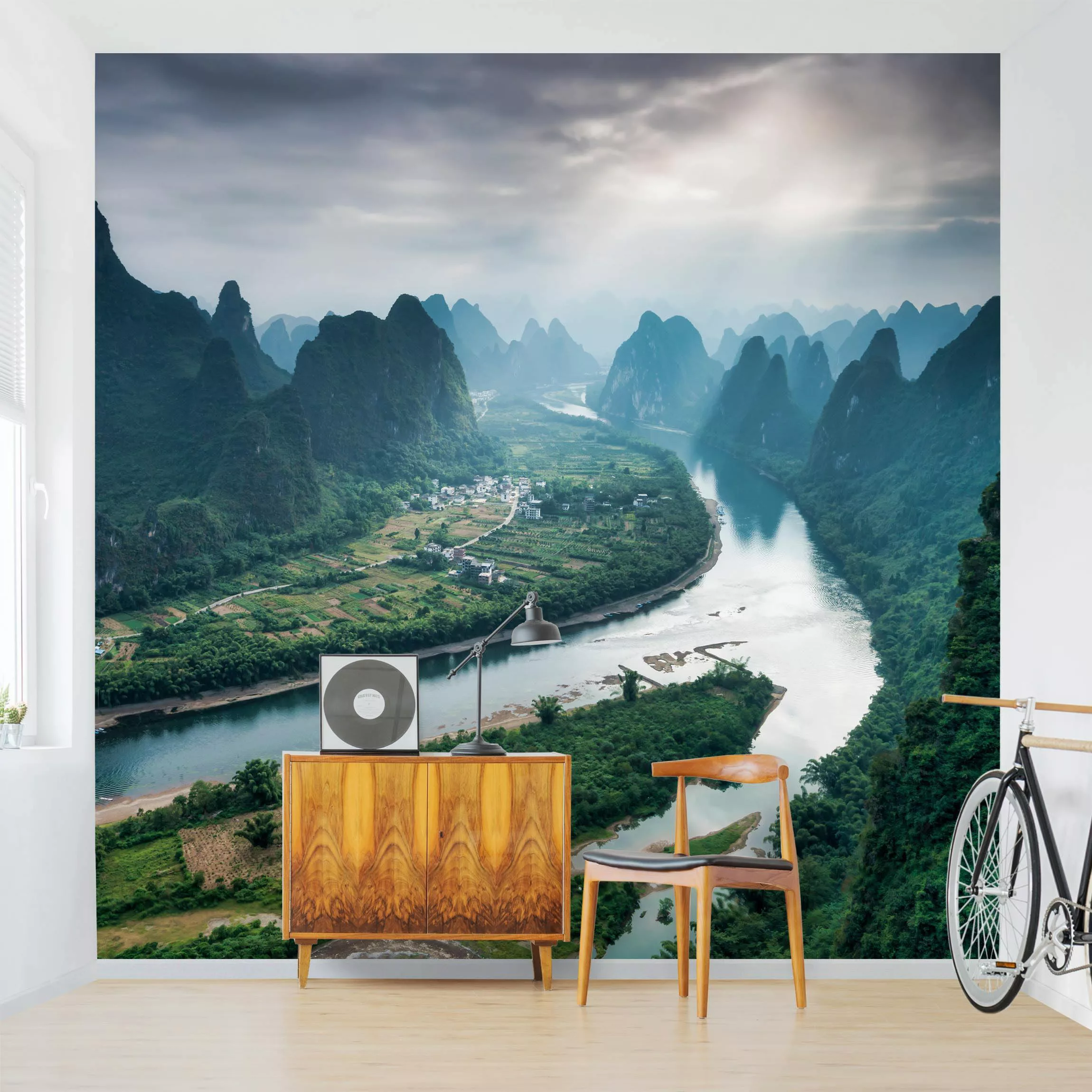 Fototapete Talblick über den Li-Fluss günstig online kaufen
