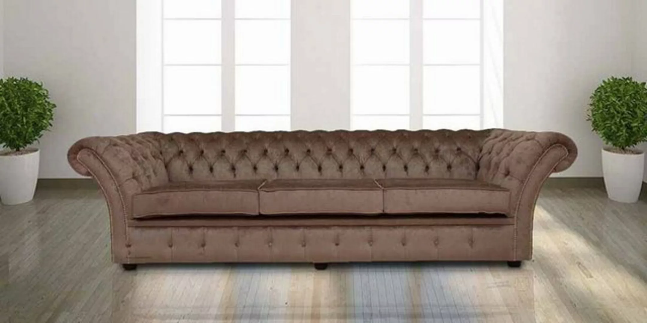 JVmoebel Chesterfield-Sofa, XXL Big Sofa Couch Chesterfield 240cm Polster günstig online kaufen