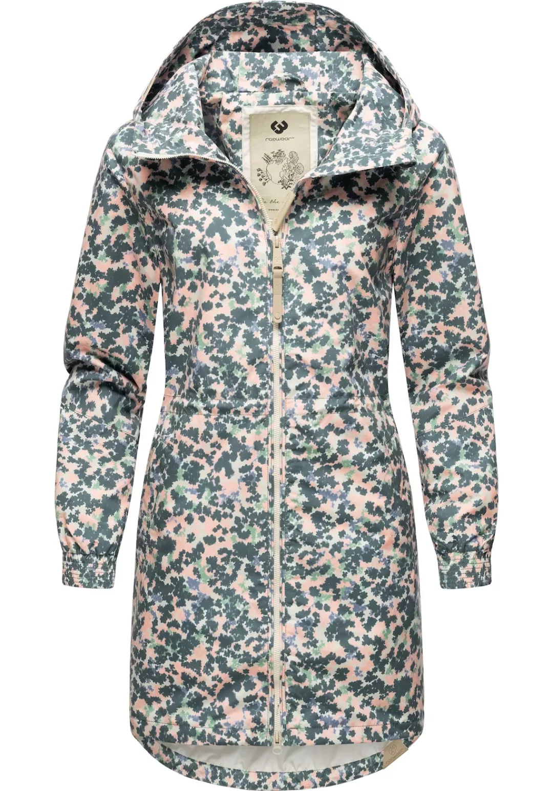 Ragwear Outdoorjacke "Bronja Print", mit Kapuze, stylischer Übergangsmantel günstig online kaufen