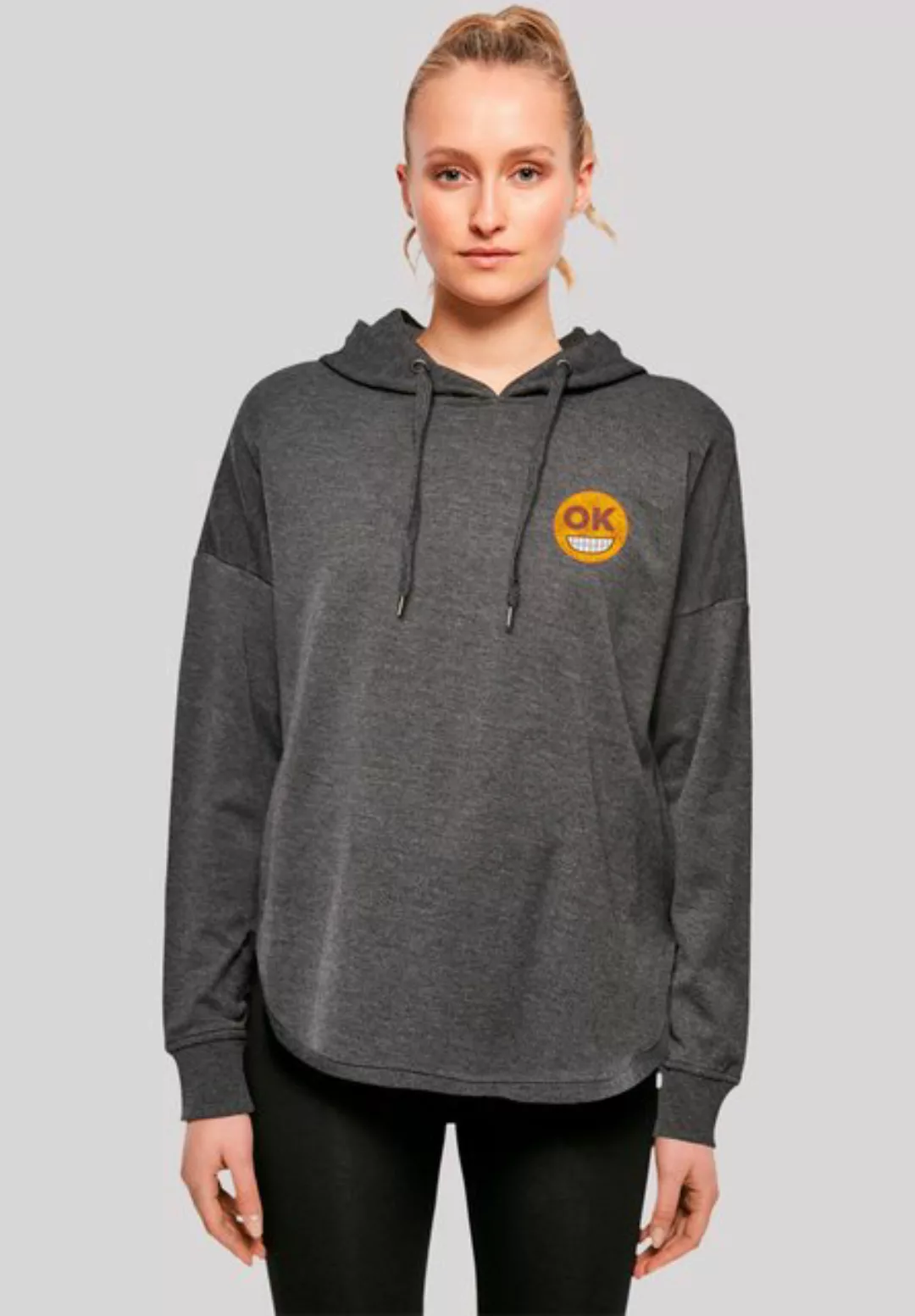 emoji couture Hoodie Smiling furry yellow face OK eyes Premium Qualität günstig online kaufen