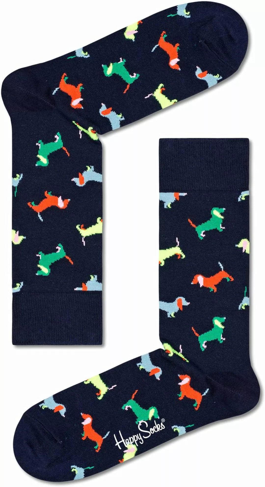 Happy Socks Puppy Love Navy - Größe 41-46 günstig online kaufen