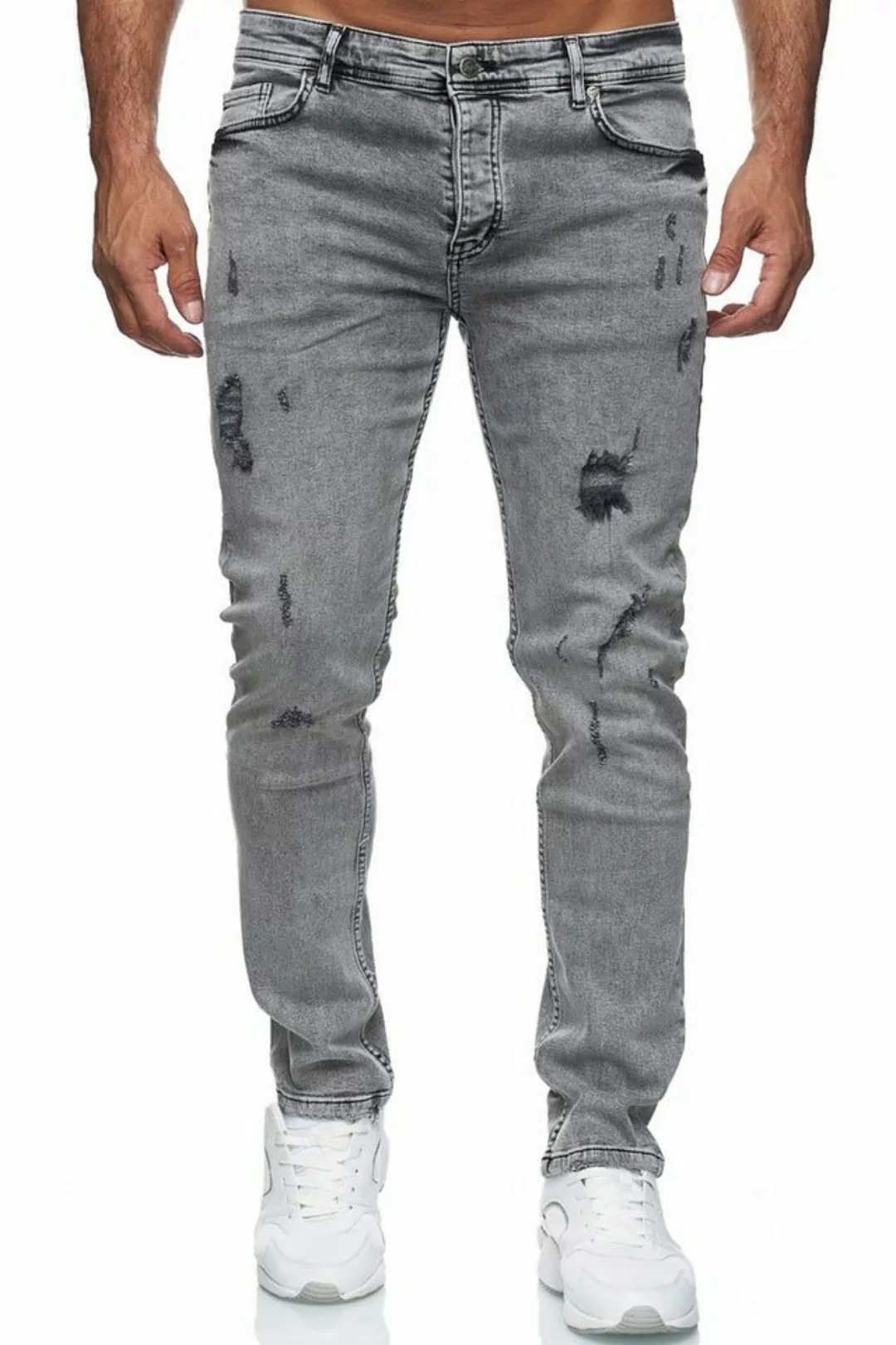 Reslad Destroyed-Jeans Reslad Jeans Herren Destroyed Slim Fit Herren-Hose J günstig online kaufen