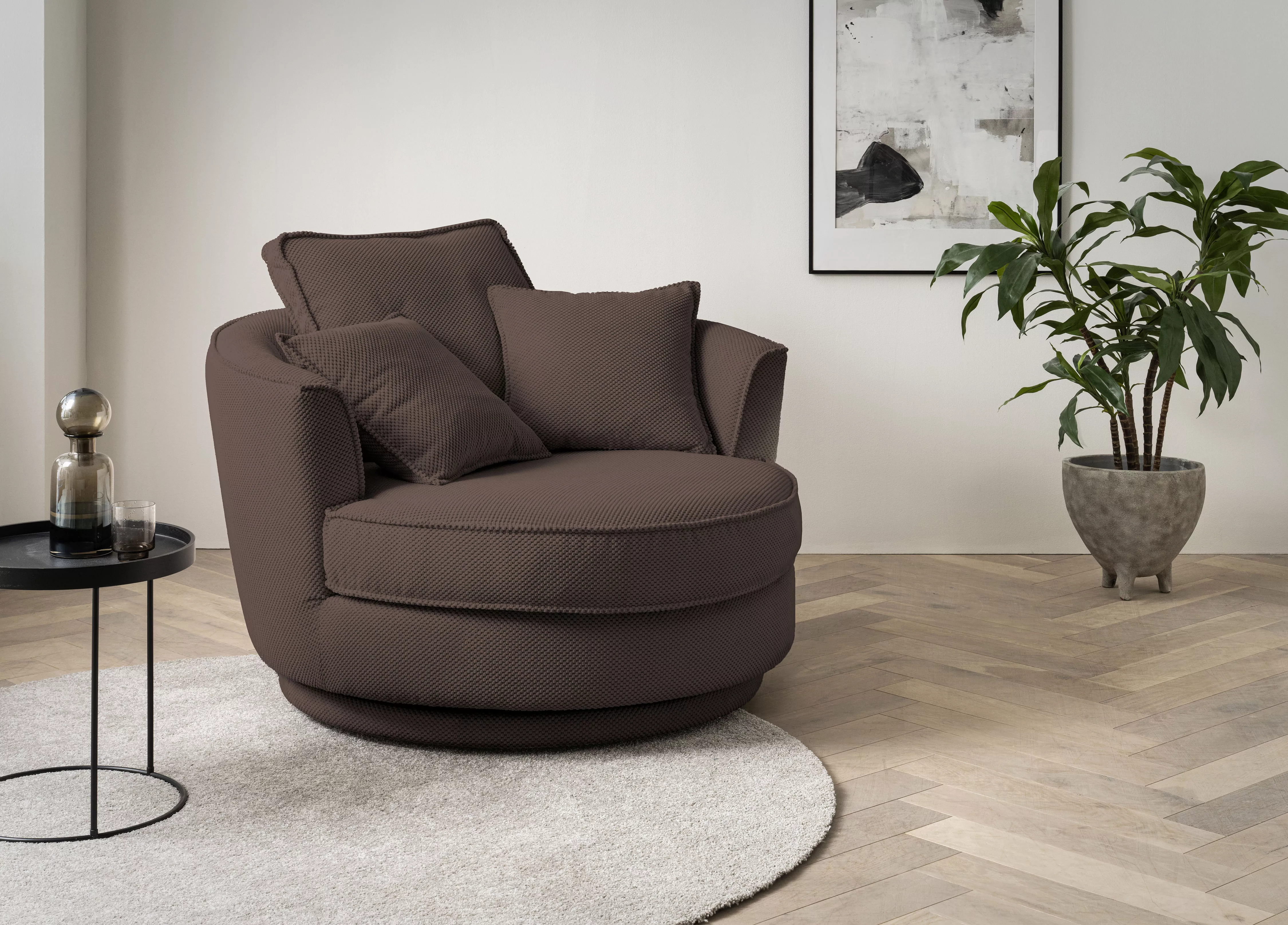 Leonique Drehsessel »MAISIE, Love Seat XXL, Lese-Sessel BIG-«, Sessel in ME günstig online kaufen