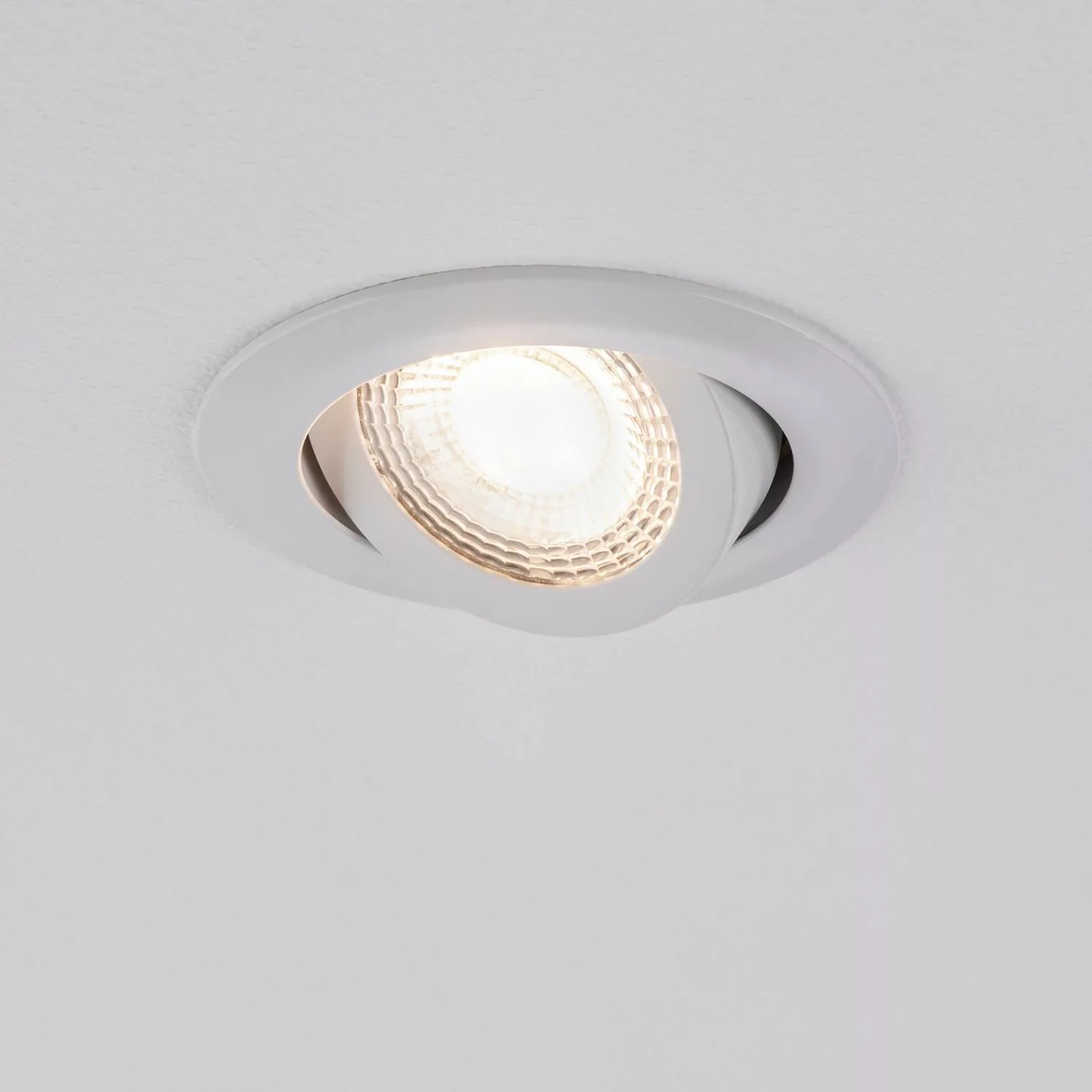 LED Einbauspot 3x6W 3000K schwenkbar dimmbar in Weiß-matt günstig online kaufen