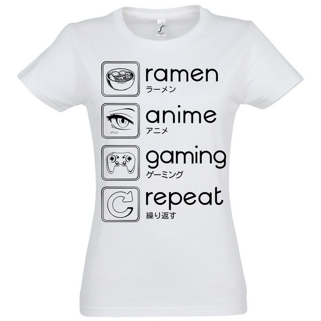 Youth Designz Print-Shirt Ramen Anime Gaming Damen T-Shirt mit lustigen Log günstig online kaufen