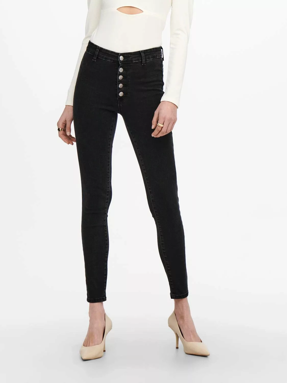 ONLY High-waist-Jeans "ONLBLUSH HW SK ANK BUT LEGGINGDNM" günstig online kaufen
