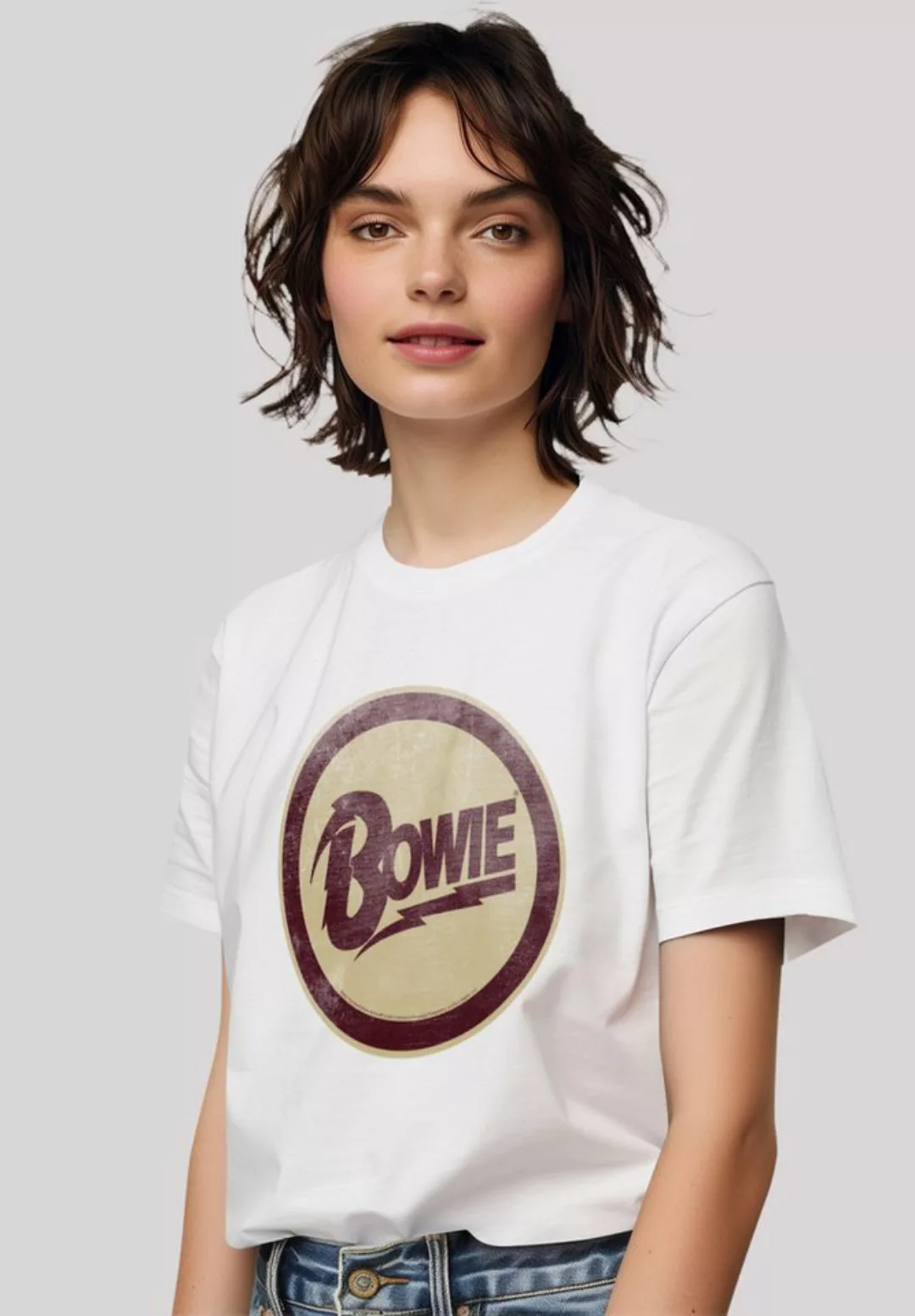 F4NT4STIC T-Shirt "David Bowie Circle Logo", Premium Qualität günstig online kaufen