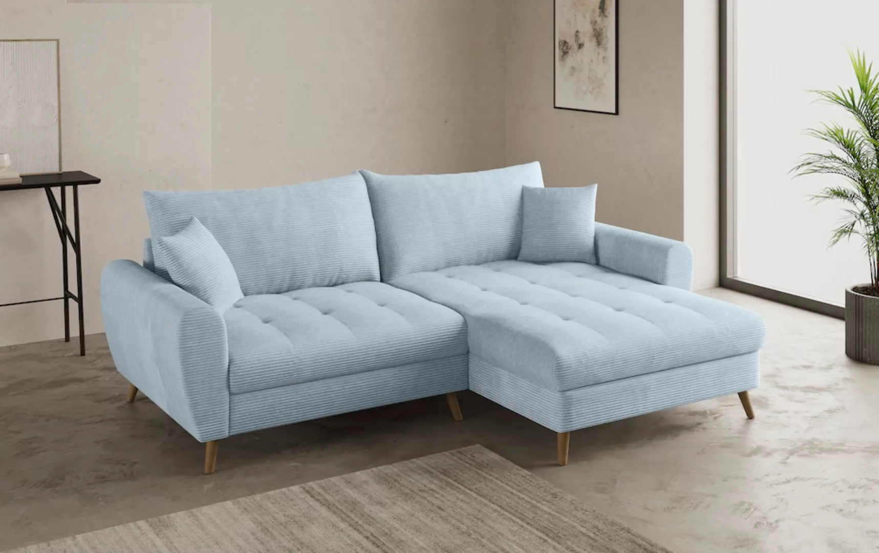 Mr. Couch Ecksofa "Blackburn II L-Form", Wahlweise mit Kaltschaumpolsterung günstig online kaufen