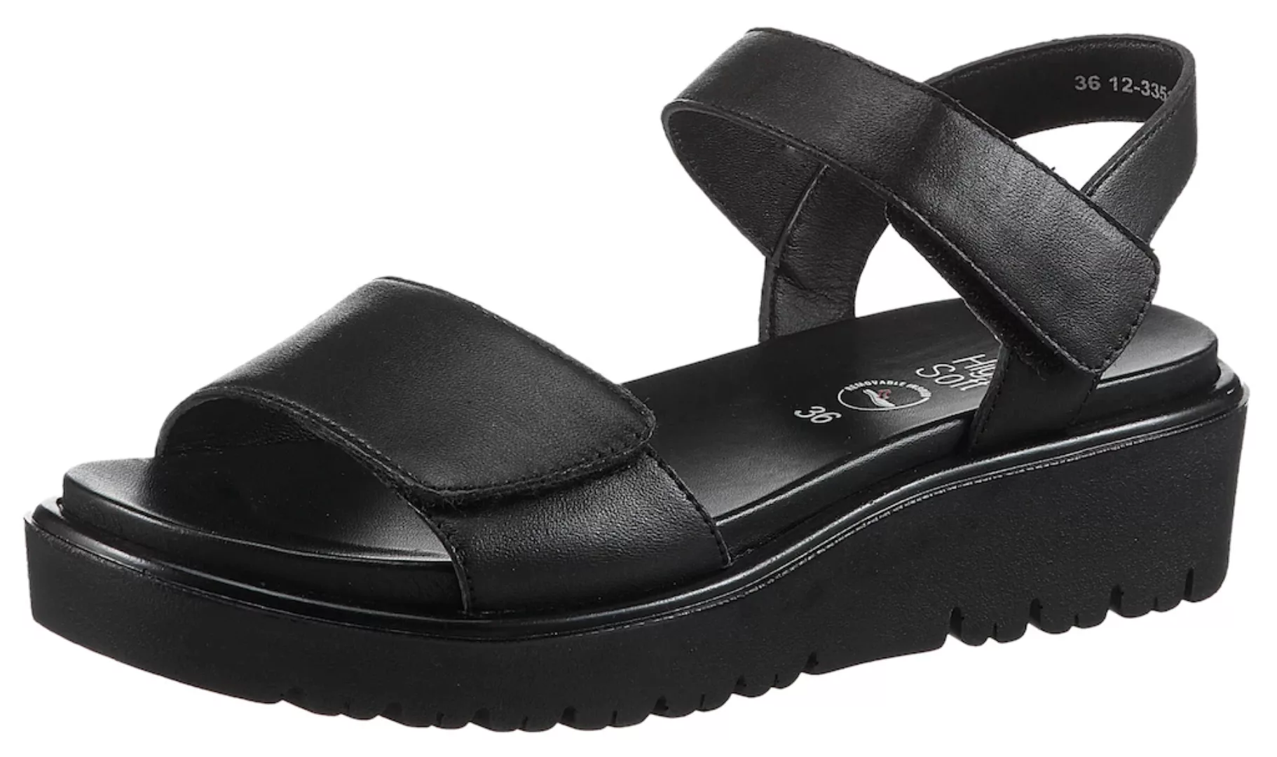 Ara Sandalette "BILBAO", Sommerschuh, Sandale, Keilabsatz, Klett, Weite G ( günstig online kaufen